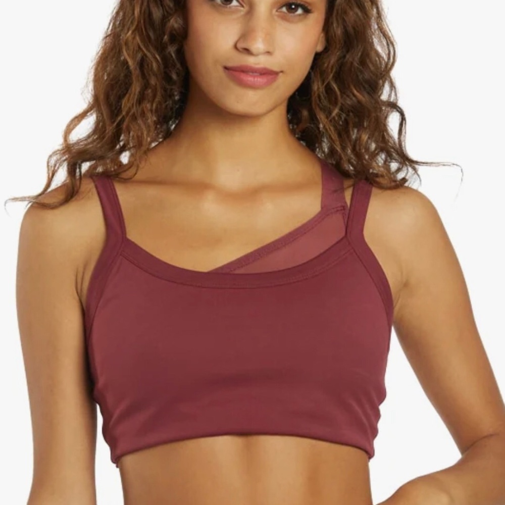 NWT Year of Ours Wine Mesh Bodysuit Medium